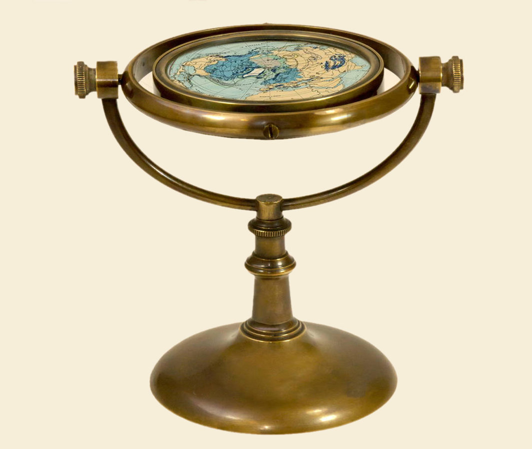 Flat earth Globus